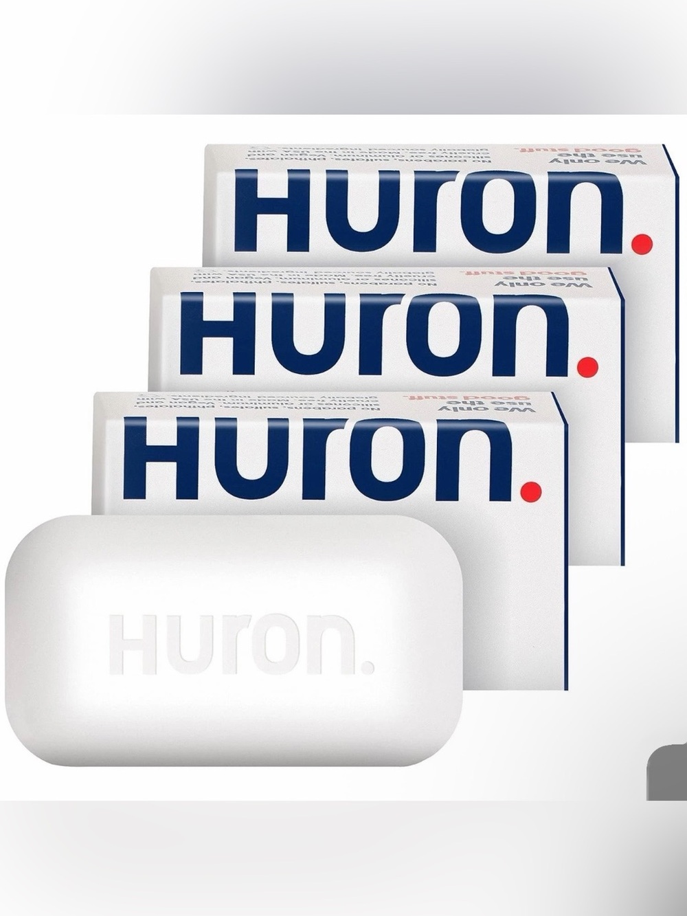 {Set of 3} HURON Bar Soap, Citrus + Eucalyptus, 5 oz each - New in Box